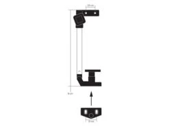 Obelink Polyfix Compas De Fenêtre 16 Cm Avec Bouton Rotatif - Droite -Obelink 526091 ecommerce