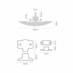 Obelink Serrure D'armoire Supérieure Avec Poignée - Chrome -Obelink chr068c 3 ecommerce
