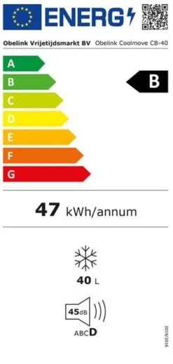 Obelink Coolmove 40 Glacière à Compresseur -Obelink label coolmove 40 ecommerce