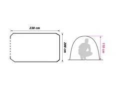 Obelink Aero Tente Pop-up -Obelink obelink aero plattegrond ecommerce 1