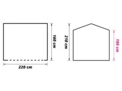 Obelink Barn PVC Easy Air Abri Camping Gonflable -Obelink obelink barn easy air floor plan ecommerce 2