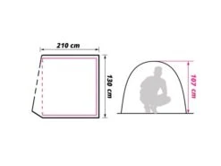 Obelink Dome 2 Tente Dôme -Obelink obelink dome 2 floor plan ecommerce