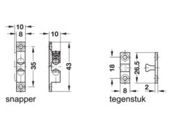 Obelink Loqueteau à Bille - Gold 7 Obelink Loqueteau à Bille - Gold -Obelink obelink dubbele kogelsnapper tekening ecommerce