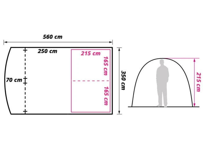 Obelink Living Tente Tunnel 10 Obelink Living Tente Tunnel – Image 8