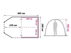Obelink Optima 4 TC Tente Tunnel -Obelink obelink optima 4 tc floor plan ecommerce
