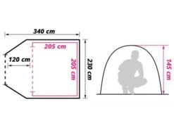 Obelink River 3 TC Tente Dôme -Obelink obelink river floor plan ecommerce 0639 1