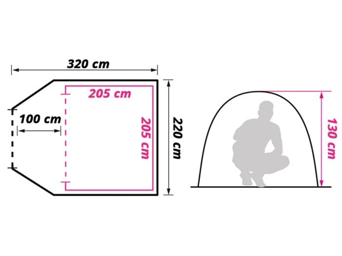 Obelink Shelter 3 CoolDark Tente Dôme 9 Obelink Shelter 3 CoolDark Tente Dôme – Image 7