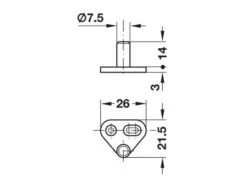 Obelink Goupilles De Verrouillage Pour Barre Espagnolette 5 Obelink Goupilles De Verrouillage Pour Barre Espagnolette -Obelink obelink sluitpennen voor spanjoletstang tekening ecommerce