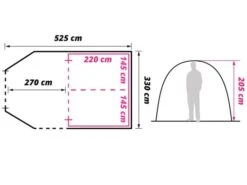 Obelink Summer 4 XL Easy Air CoolDark Tente Tunnel Gonflable -Obelink summer 4 xl cd floorplan new ecommerce